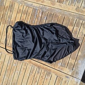 J. Crew Ruched bandeau one piece swimsuit